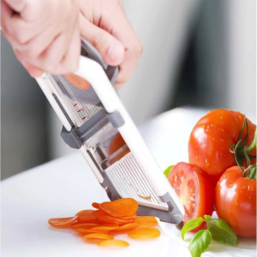 Multifunctional Vegetable Chopper, 1 Count Adjustable Stainless Steel Blade Vegetable Cutter, Fruit & Vegetable Slicer, Kitchen Utensil and Gadget, Vegetable Cutting Slicer, Kitchen Gadgets #GLOBAL PICKS